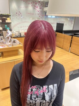 サラ ビューティ サイト 春日(SARA Beauty sight) 【初ブリーチ】カシスピンク/ブリーチ1回