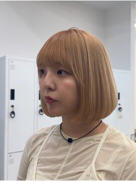サンド 大阪梅田(sand) @cho_no.asato_sand ボブ/ココアベージュ/ブリーチ