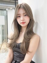 フォームフォローズファンクション 本郷(FORM FOLLOWS FUNCTION)&nbsp;ミルクティーグレージュ×韓国レイヤーロング