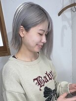 ブレイズヘアー(BLAZEhair) 【透明感バツグン】ホワイトシルバー×ブリーチ2回