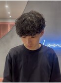 men's/メンズ波巻きスパイラルパーマ/ナチュラルツーブロック