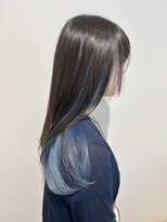 パプス ド コワフュール 川西能勢口店(Pap's de coiffeur)&nbsp;色落ちまで綺麗なブルーインナー＊