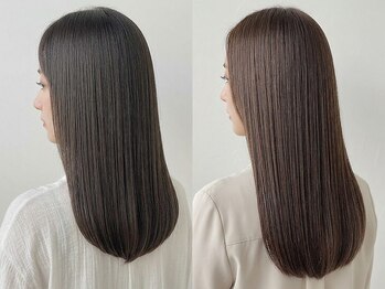 アース 東戸塚店(HAIR & MAKE EARTH)の写真/髪質改善×縮毛矯正で理想の艶髪へ☆【髪質改善/縮毛矯正/白髪ぼかし/白髪染め/ブリーチ/メンズカット】