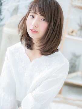 モッズヘア 越谷(mod's hair) ★斜めバングの好感★黒髪風ワンカールセミディ20代30代40代★6!