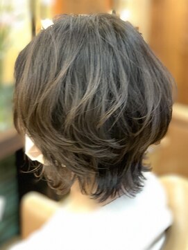 ヘアルーム アペジェ(hair room apaiser) 【30,40代に人気★】apaiser（アペジェ）ウルフカットにパーマ！