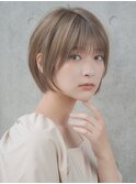 前髪あり大人ショートボブ20代30代40代【AIN.表参道】川原大地