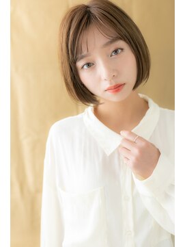 カバーヘア ブリス 戸田公園西口店(COVER HAIR bliss) マロンベージュハイライトぷつっとボブZ戸田公園20代30代40代