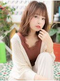 くせ毛風透け感パーマ小顔フレンチカジュアルc5川口20代30代40代