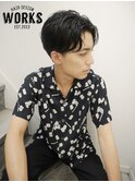 センターパートメンズヘアカット