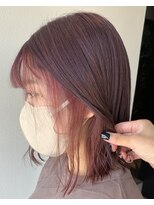 アンドアイズム(and.I'sm)&nbsp;ピンクパープル×ピンクインナー/ブリーチあり