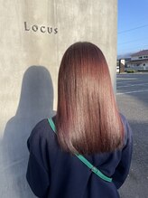 ローカス(Locus) 髪質改善カラー/艶感ピンクブラウン