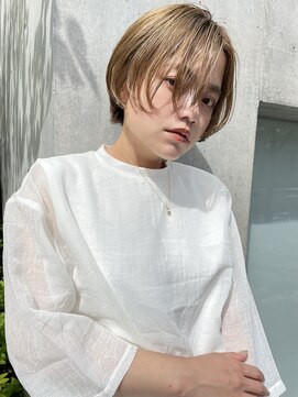 スミス 秋葉原(Smith) ハンサムショート/髪質改善/ミルクティーベージュ