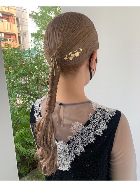 【U Hair】結婚式ヘアセット×ハイトーン