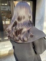 コフィー バイ メルト 吉祥寺(cofy by melt)&nbsp;【松本咲花】艶感ラベンダーグレージュ黒髪暗髪就活カラー韓国