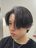 バース 梅田中崎町店(BIRTH)&nbsp;ミディアムセンターパートニュアンスパーマカルマパーマ