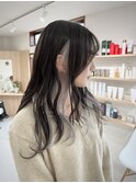 インナーカラー×ホワイトグレージュ