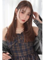 アンジェリカラボ 梅田店(ANGELICA LABO)&nbsp;大人可愛い10代20代30代レイヤー×透明感ブラウン【川又】