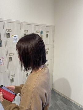 パプスドコワフュール 甲子園口店(Pap's de coiffeur) ラベンダーグレージュ　ハイライト