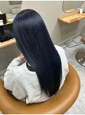 ブルー ネイビーブルー ブルーブラック 髪質改善 三ノ宮