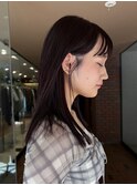ボルドーピンクラベンダーカシスブリーチなし暖色カラー