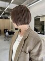 アイヘアー(Ay hair)&nbsp;#デザインボブ#ベージュカラー#パツっとボブ