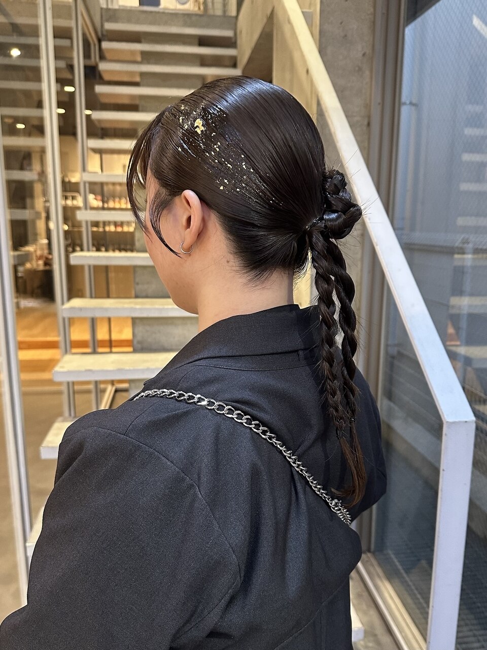 ヘアセット/金箔アレンジ：L249596196｜ローウェ 表参道(Louwe)のヘア