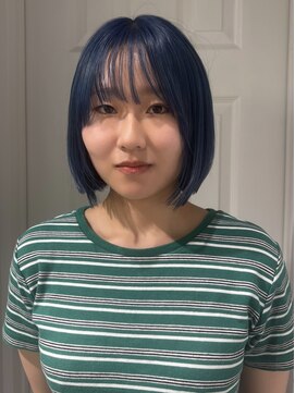 ゼスト 八王子店(ZEST) ブルーカラー/ボブカット/【伊藤想】