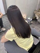 ファビ 渋谷(Fab) くびれヘア/暗めカラー/アプリコットオレンジ/縮毛矯正