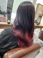 アグ ヘアー フォールズ 滝沢店(Agu hair falls)&nbsp;チェリーレッドグラデーションカラー※ブリーチ1回