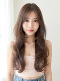 くびれレイヤーカールセミディシアーカラー