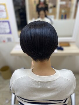 ユニティ 小田急相模原店 黒髪コンパクトショートボブ【小田急相模原/髪質改善/白髪染め】