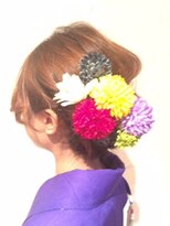 ヘアリゾート粋 新宿三丁目本店&nbsp;和装フラワーアレンジ