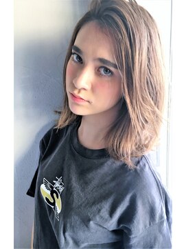 リマ(RIMA) 動きのある大人ロブ【デジタルパーマバレイヤージュノーブル】