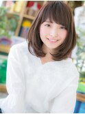 斜めバングの好感黒髪風ワンカールセミディf浦和20代30代40代 !