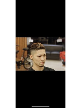 ボルド(MEN'S HAIR SALON BORDO) オールバック×スキンフェード