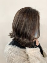 オル(Olu)&nbsp;【MASAYA】ハイライトカラー×切りっぱなしボブ