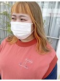 20代◎/ブリーチ/ダブルカラー/インナーカラー/前髪カット