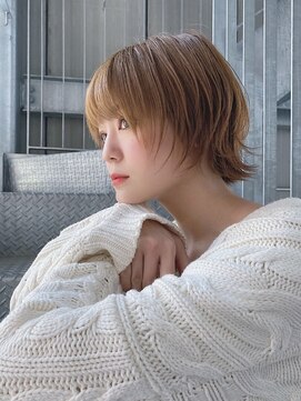 リアイス(Re:ICE) ミニウルフ/くすみブルー/流れるレイヤー/インナーハイライト