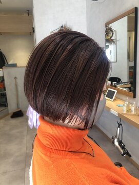 ヘアーサロン オレオ(OREO) 元住吉美容室OREO☆前下がりミニボブで襟足スッキリ☆