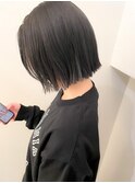 顎ラインボブ ダークグレー【横浜】k