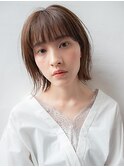 切りっぱなしボブ