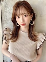 プラチナ(PLATINA) 薄め前髪/ベージュカラー/透け感/くすみカラー/顔まわり/小顔