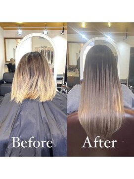 プルクローム(PULL CHROME) 【プルエクステ】カラー＆エクステ/イメチェン/エクステ