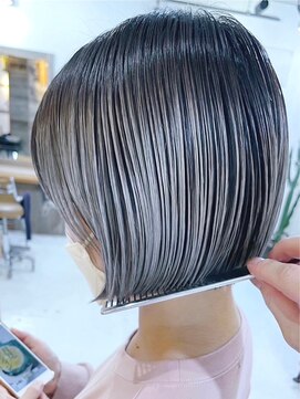 キース ヘアアンドメイク 恵比寿(kith. hair&make) 艶髪/ミニボブ/グレージュ/ルーツカラー/バレイヤージュ/恵比寿