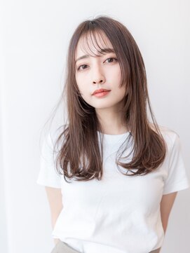 ハバナ 渋谷(HAVANA) 20代30代大人可愛い斜めバンググレージュカラー/レイヤーカット