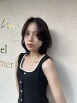 大人ガーリーチョコレート艶感レイヤーカットモード