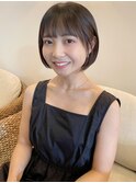 耳掛けが可愛い!ショートヘアー/ニュアンスカラー/20代30代40代