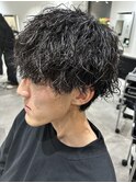 メンズマッシュパーマツイストスパイラルパーマニュアンスパーマ