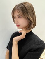 トルネード(TORNADO)&nbsp;韓国風ボブ タンバルモリ イヤリングカラー 内巻きボブ t231229