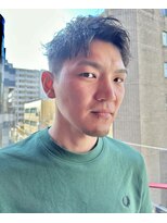 ロミーオム 本厚木(ROMMY. Homme)&nbsp;刈り上げツイストスパイラルパーマ無造作ビジネスメンズヘア